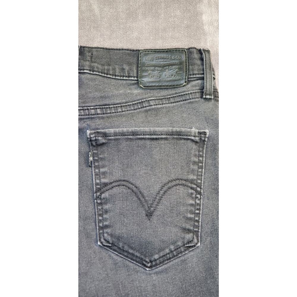 Levi's Jeans Womens Size 30 Black Denim Mile High Super Skinny High Rise Za1-17 - Picture 9 of 10